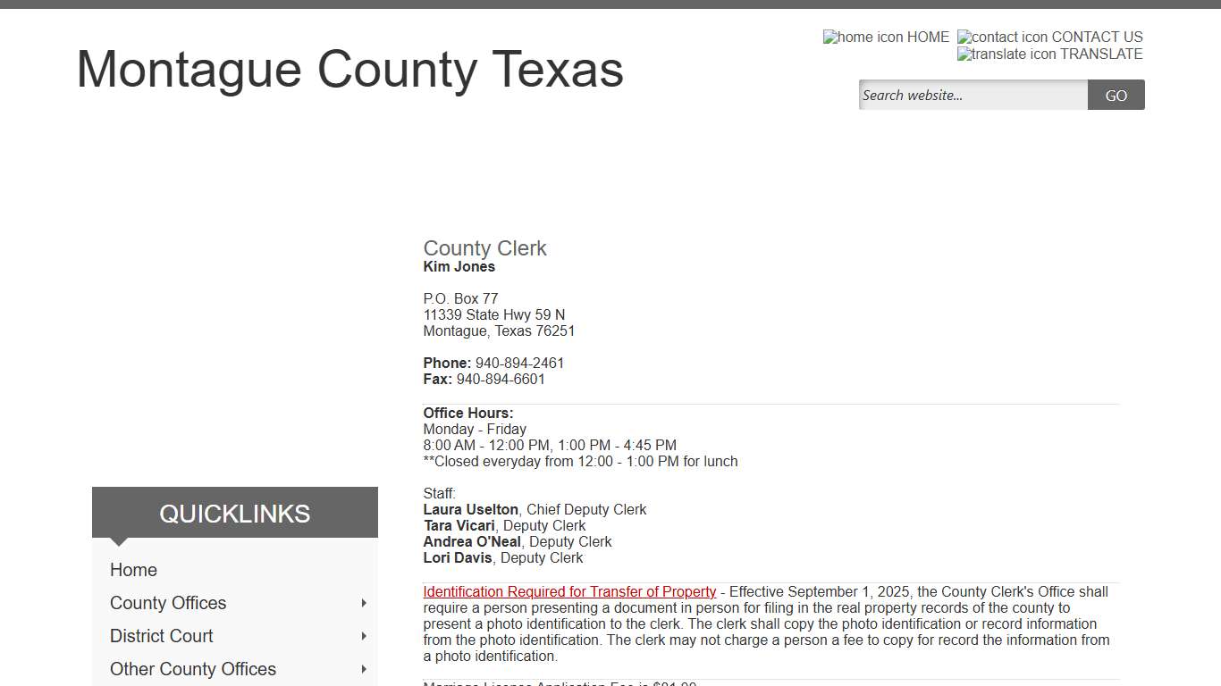 Montague County, Texas