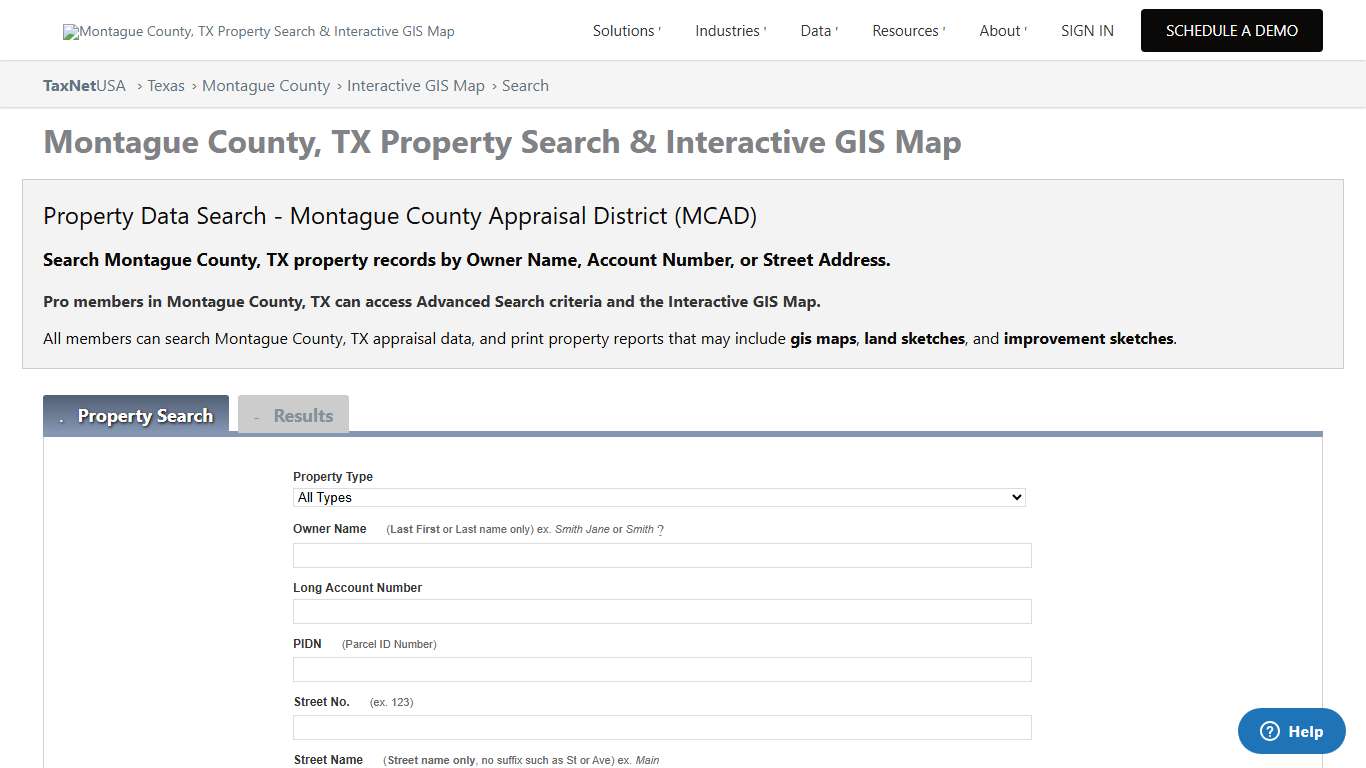 Montague County, TX Property Search & Interactive GIS Map